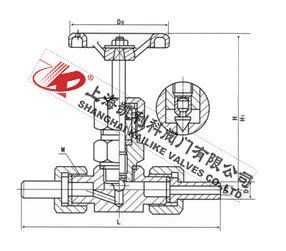 J21W外螺紋針形截止閥